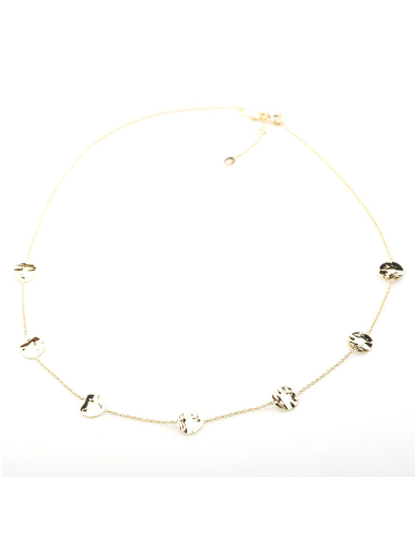 Collier les 7 éclats - Or Jaune, Blanc ou Bicolore 375 millièmes (9 Carats)