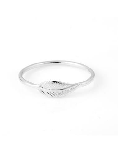 Bague petite plume d'Or - Or Jaune ou Or Blanc 375 millièmes (9 Carats)