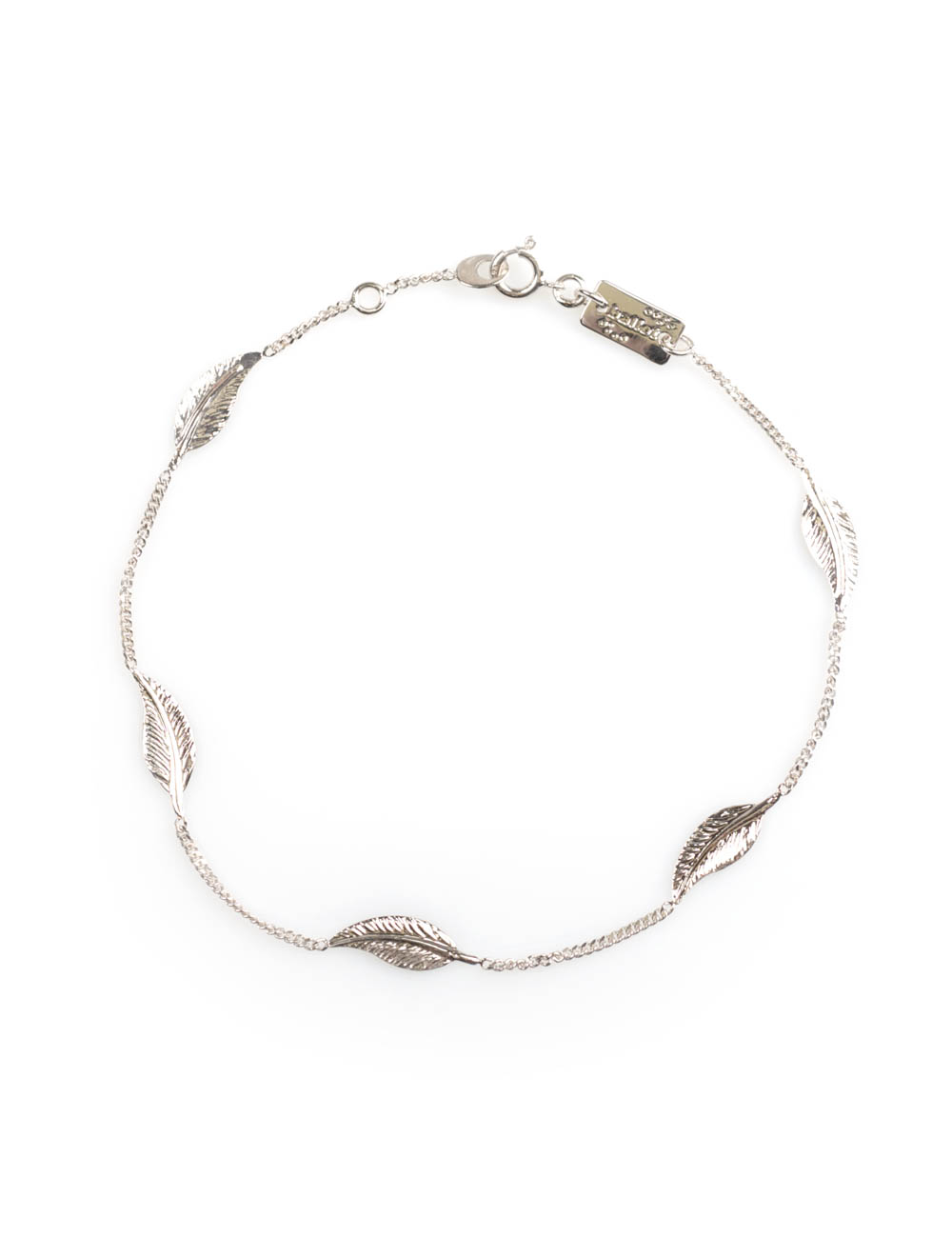 Bracelet enfant petites plumes en Or jaune ou en Or blanc 9 carats