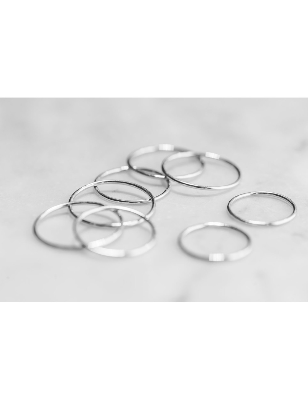 Bague fil éternel - Or Jaune ou Or Blanc 375 millièmes (9 Carats)