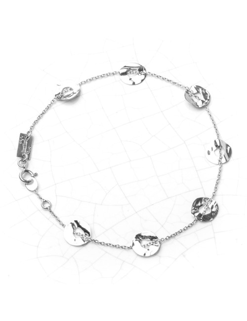 Petit ronds ajourés et froissés - Or Jaune ou Or Blanc 375 millièmes (9 Carats)