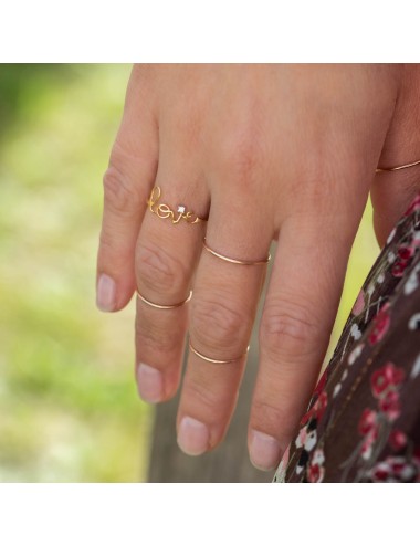 Bague fil éternel phalange - Or Jaune ou Or Blanc 375 millièmes (9 Carats)