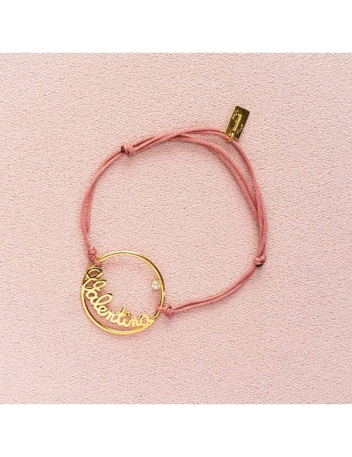 Bracelet Or 9 carats pour Bébé ou Enfant Prénoms personnalisés cordon de 250€ à 275€
