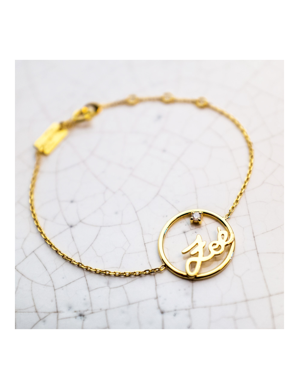 Bracelet Or 9 carats pour Bébé ou Enfant Prénoms personnalisés chaîne de 330€ à 355€