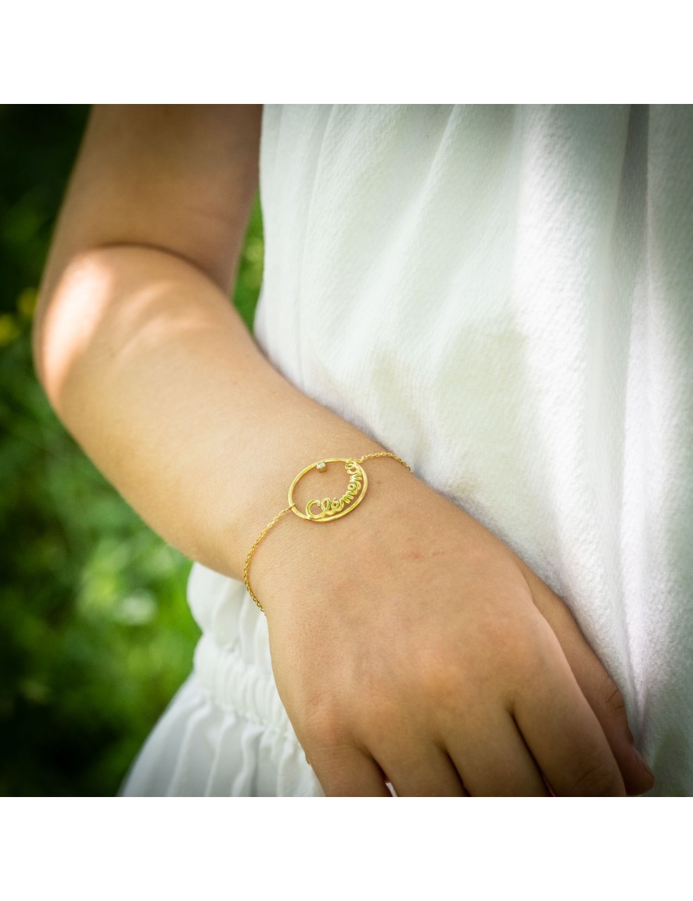 Bracelet Or 9 carats pour Bébé ou Enfant Prénoms personnalisés chaîne de 330€ à 355€