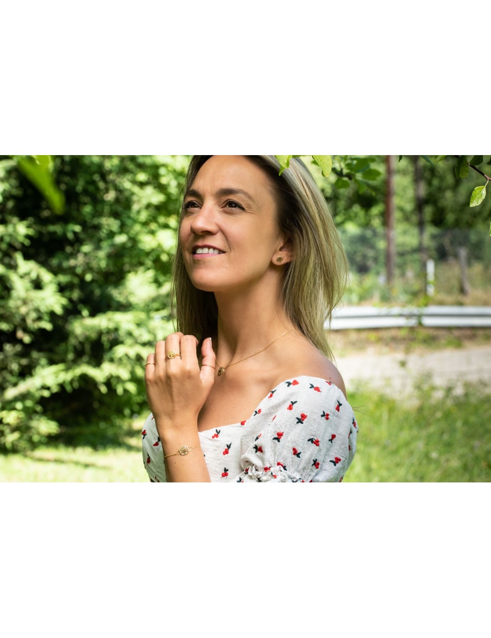 Boucles d'oreilles arbre de vie doré - Or Jaune ou Or Blanc 375 millièmes (9 Carats)