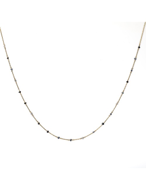 Collier en Or Jaune 18 carats orné de saphirs