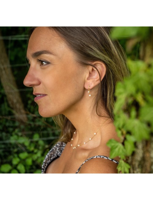 Murmures de perles nacrés - Or Jaune 750 millièmes (18 Carats)