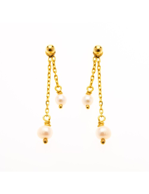 Murmures de perles nacrés - Or Jaune 750 millièmes (18 Carats)