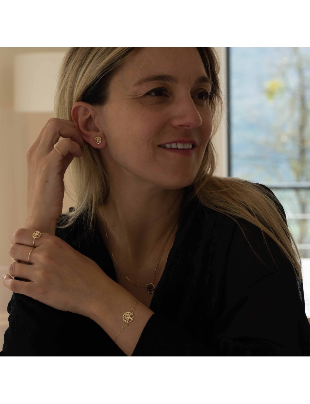 Arbre de vie doré - Or Jaune 750 millièmes (18 Carats)