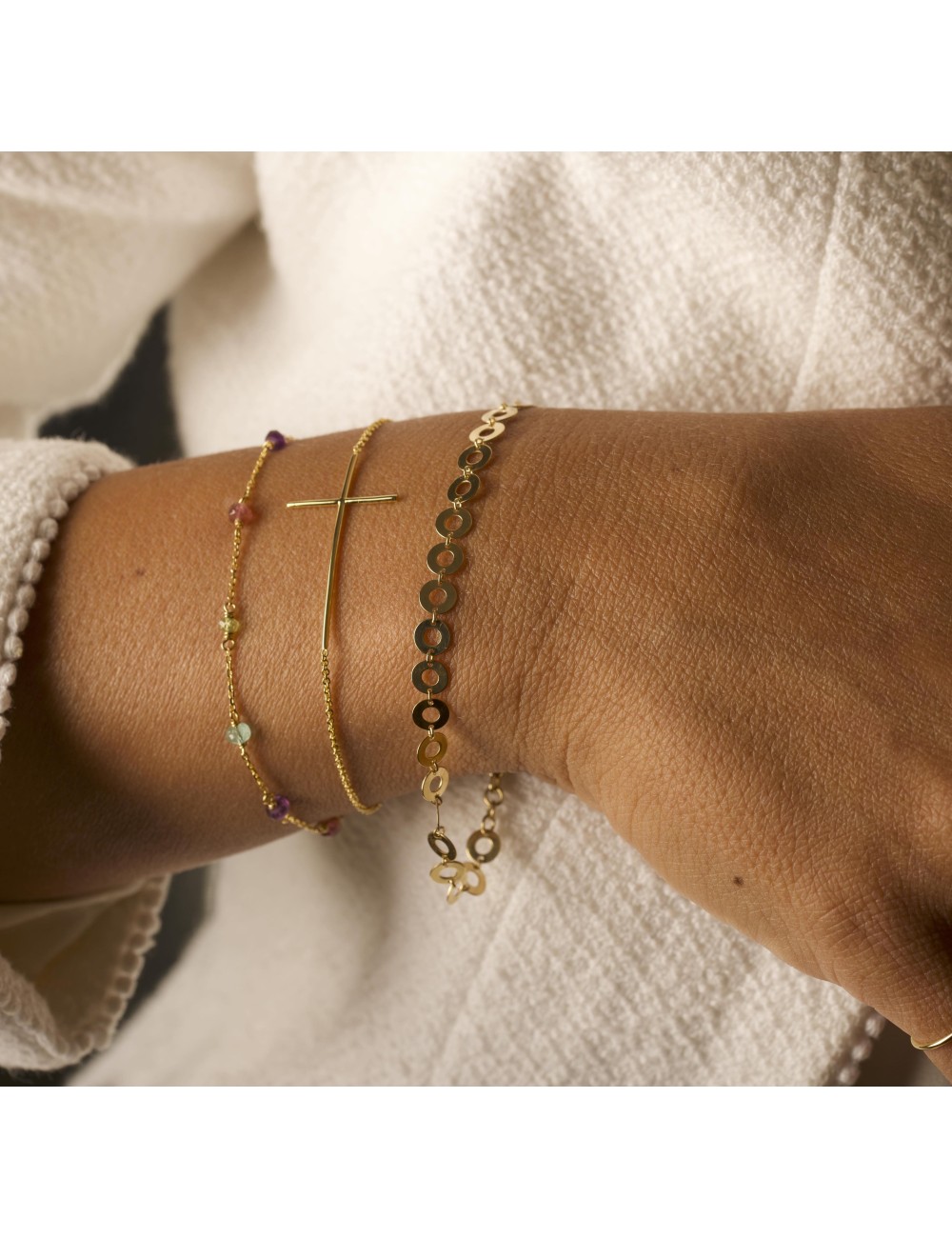 Bracelet de pierres fines - Or Jaune 18 Carats