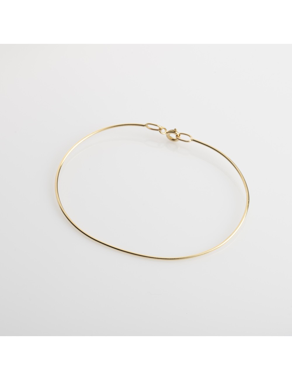 Bracelet ovale rigide - Or Jaune 18 carats