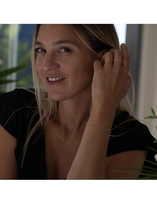 Bracelet composé de boules en Or jaune 18 carats