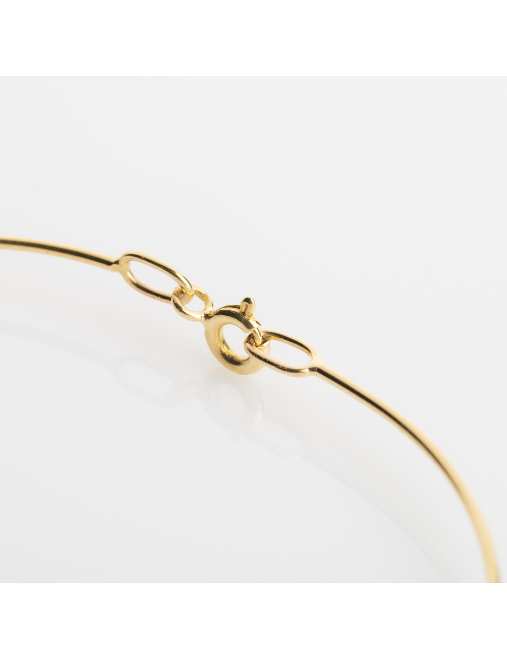 Bracelet ovale rigide - Or Jaune 18 carats