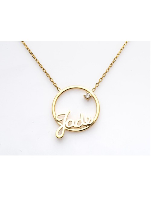 Collier modèle personnalisé prénom en Or 18 Carats – 845€ à 909€