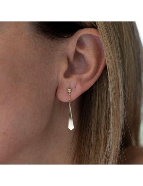 Petite cravate suspendue - Or Jaune 750 millièmes (18 Carats)