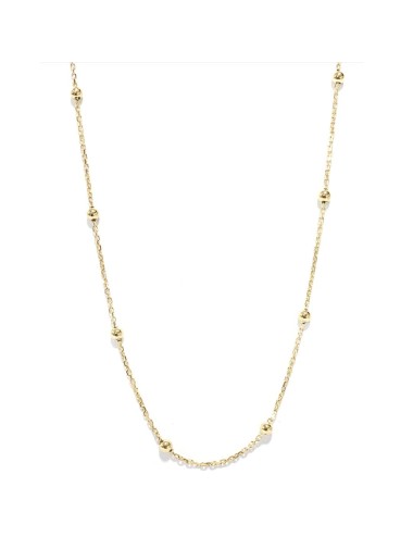 Collier en Or Jaune 18 carats orné de 15 boules d'Or