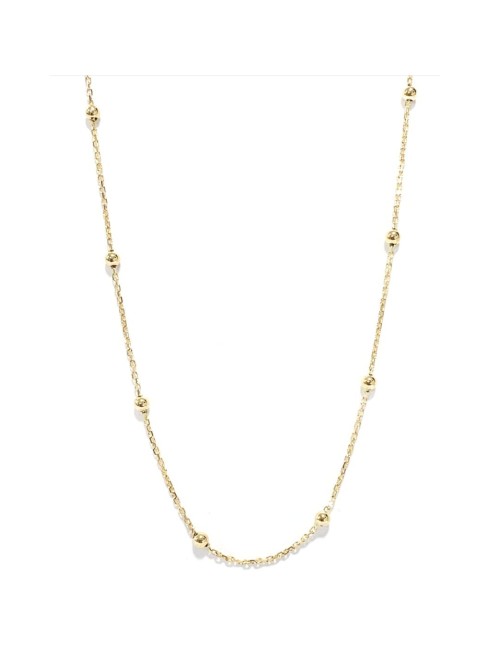 Collier en Or Jaune 18 carats orné de 15 boules d'Or