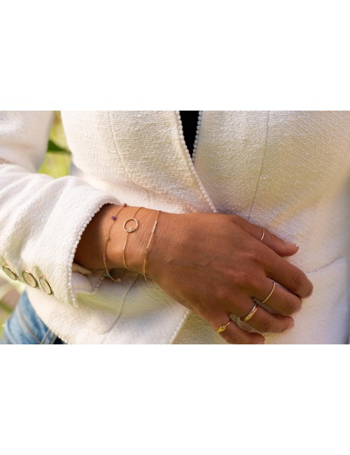 Fil rebel grungé - Or Jaune ou Or Blanc 375 millièmes (9 Carats)