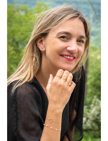 Boucles d’oreilles lignes d’amour en cascade - Or Jaune ou Or Blanc 375 millièmes (9 Carats)