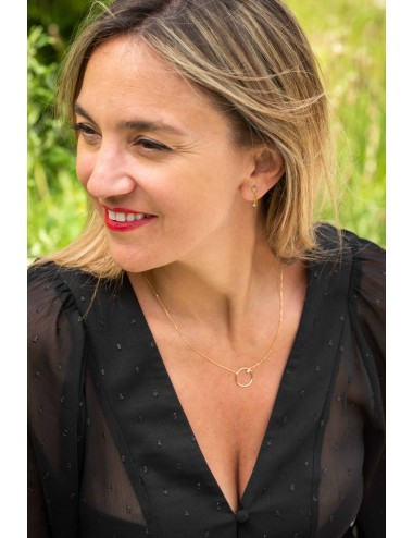 Boucles d’oreilles cœur en chute et son diamant de laboratoire - Or Jaune ou Or Blanc 375 millièmes (9 Carats)