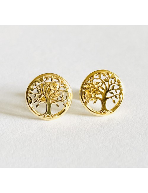 Arbre de vie doré - Or Jaune 750 millièmes (18 Carats)