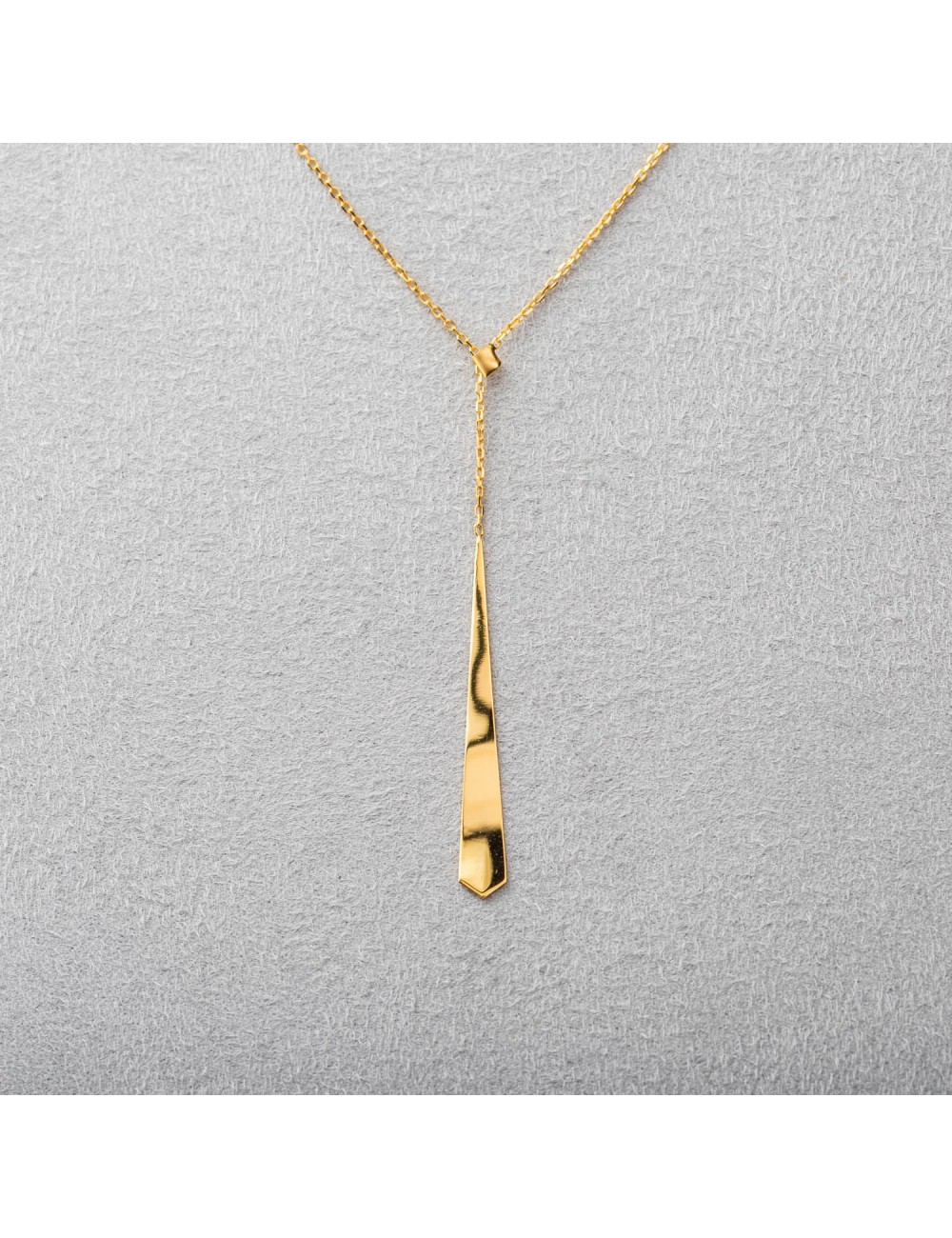 Collier losange en chute fine - Or Jaune 18 Carats