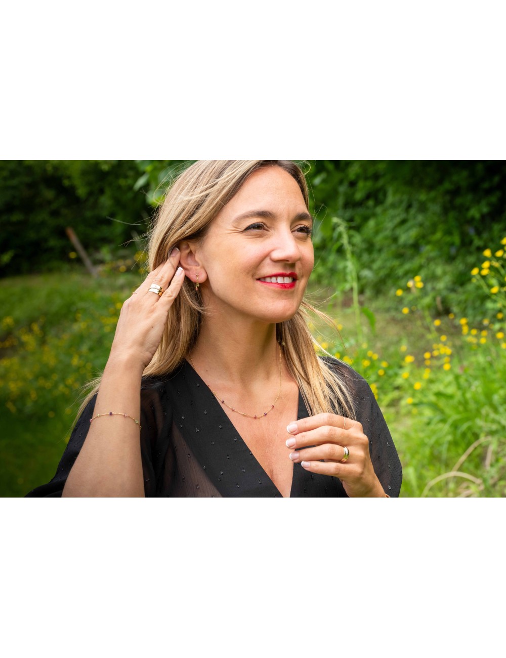 Collier Or & pierres fines - Or Jaune 18 Carats