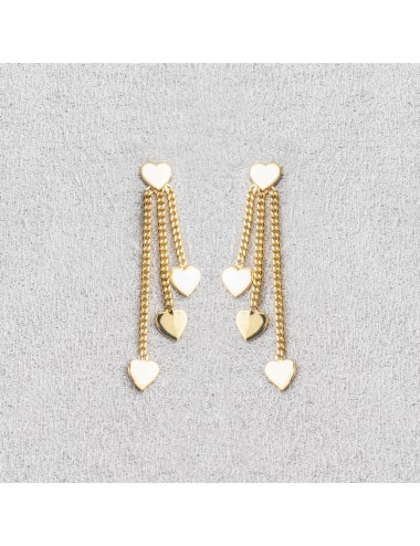 Cascade de cœurs d'Or - Or Jaune 750 millièmes (18 Carats)