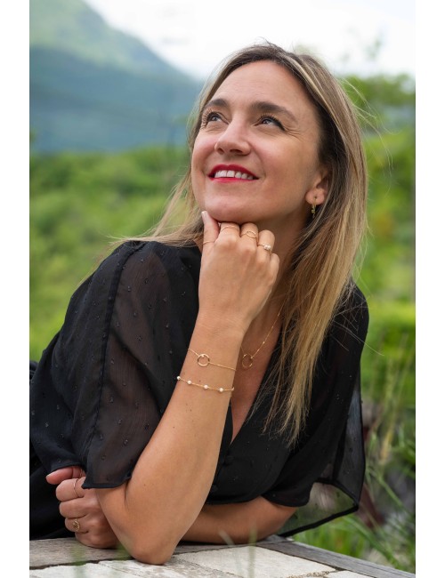 Cascade de cœurs d'Or - Or Jaune 750 millièmes (18 Carats)