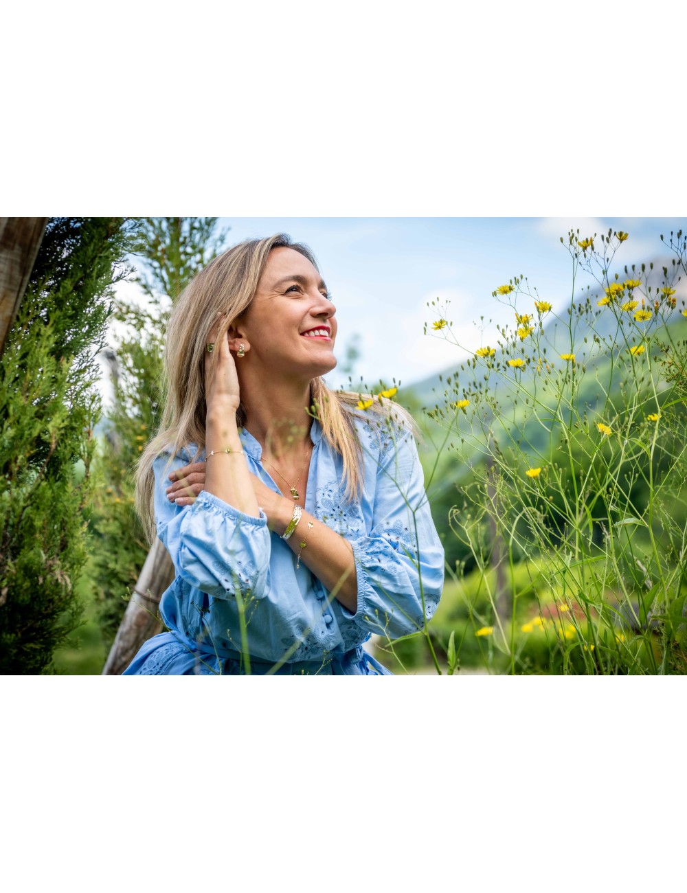 Triple éclats de lumière brute - Or Jaune 18 Carats