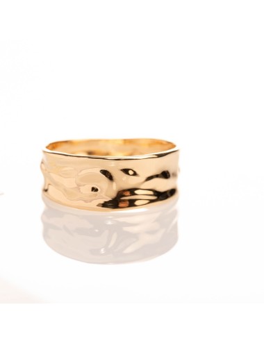 Petite bague d'or froissé - Or Jaune ou Or Blanc 375 millièmes (9 Carats)