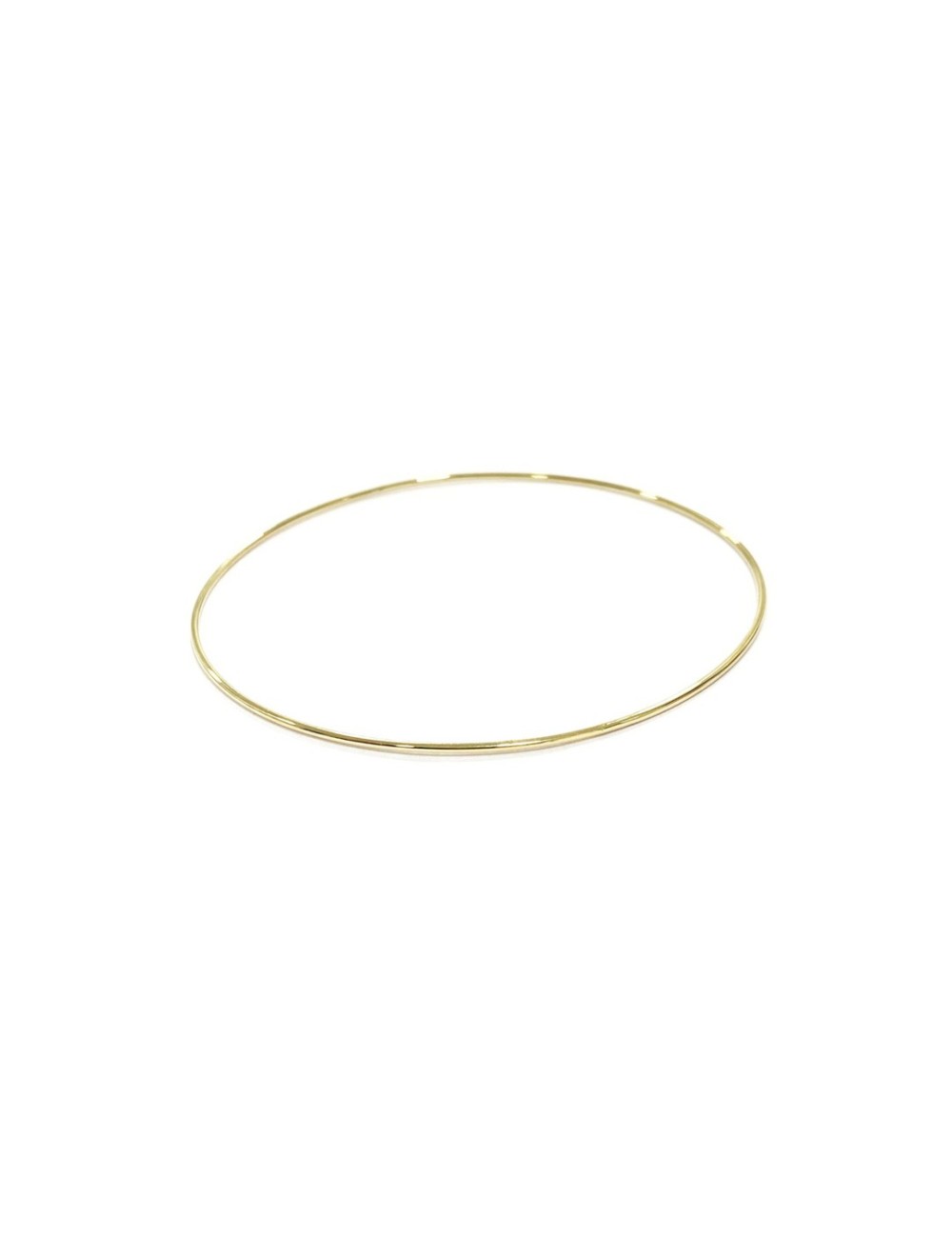 Bracelet cercle précieux rigide - Or Jaune ou Or Blanc 375 millièmes (9 Carats)