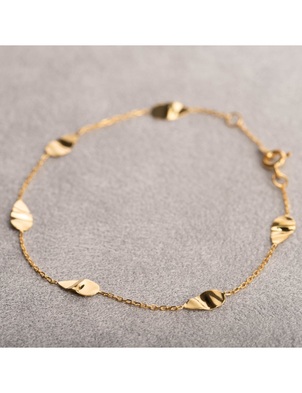 Précieuses gouttes d’or froissées - Or Jaune ou Or Blanc 375 millièmes (9 Carats)