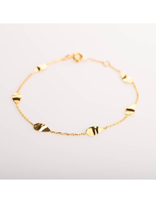 Précieuses gouttes d’or froissées - Or Jaune ou Or Blanc 375 millièmes (9 Carats)