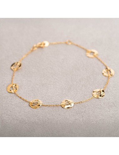 Petit ronds ajourés et froissés - Or Jaune ou Or Blanc 375 millièmes (9 Carats)