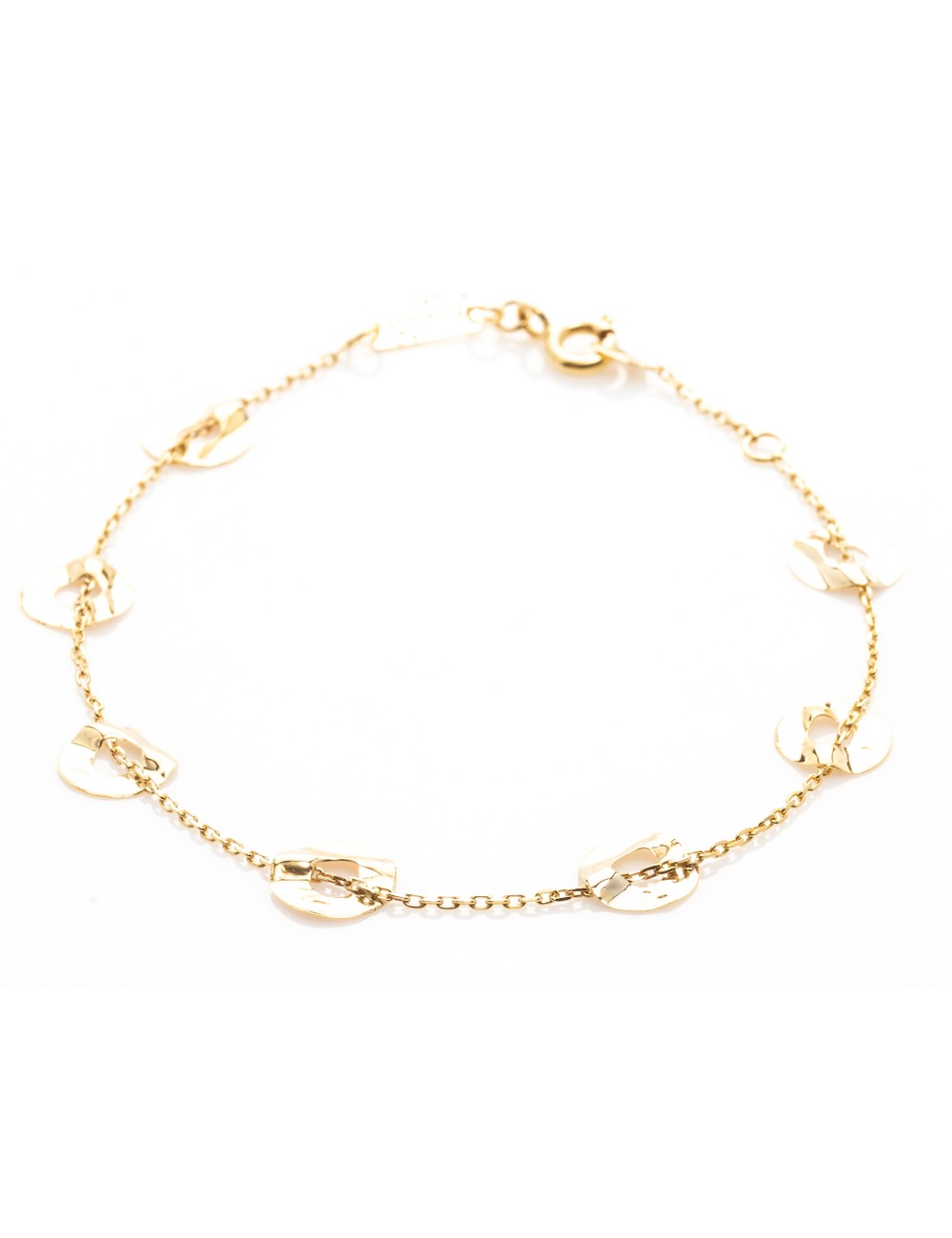 Petit ronds ajourés et froissés - Or Jaune ou Or Blanc 375 millièmes (9 Carats)