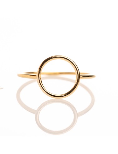 Bague rond d'or ajouré - Or Jaune 750 millièmes (18 Carats)