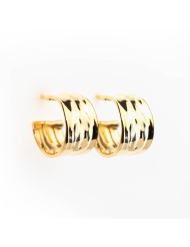 Boucles d'oreilles créoles dorée - Or jaune 18 Carats