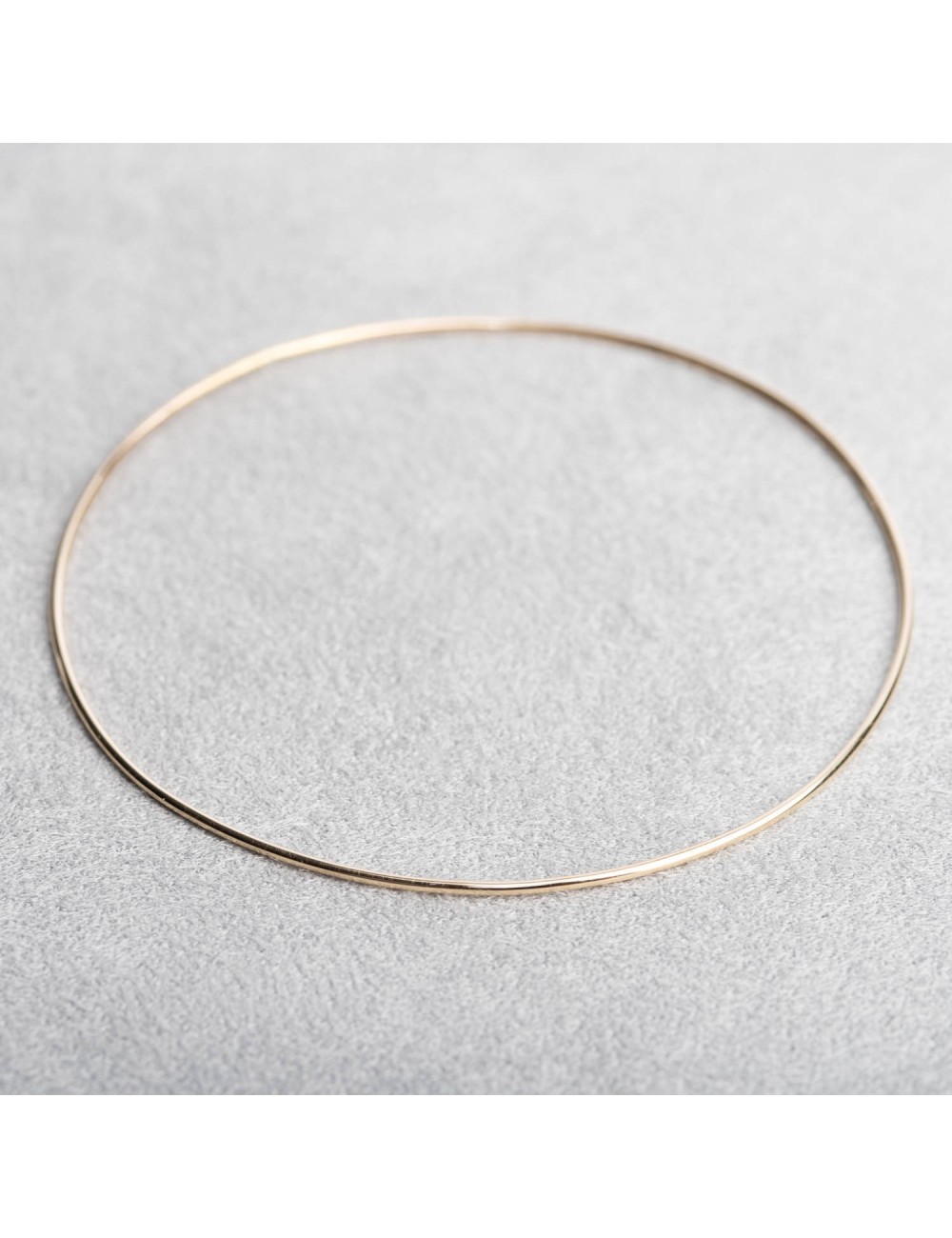 Bracelet cercle précieux rigide - Or Jaune 18 carats