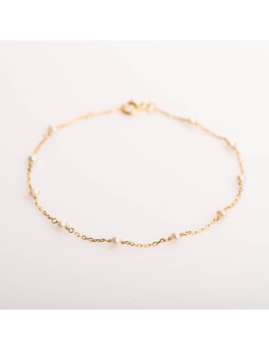Bracelet murmure de petites perles d'eau douce - Or Jaune 18 Carats