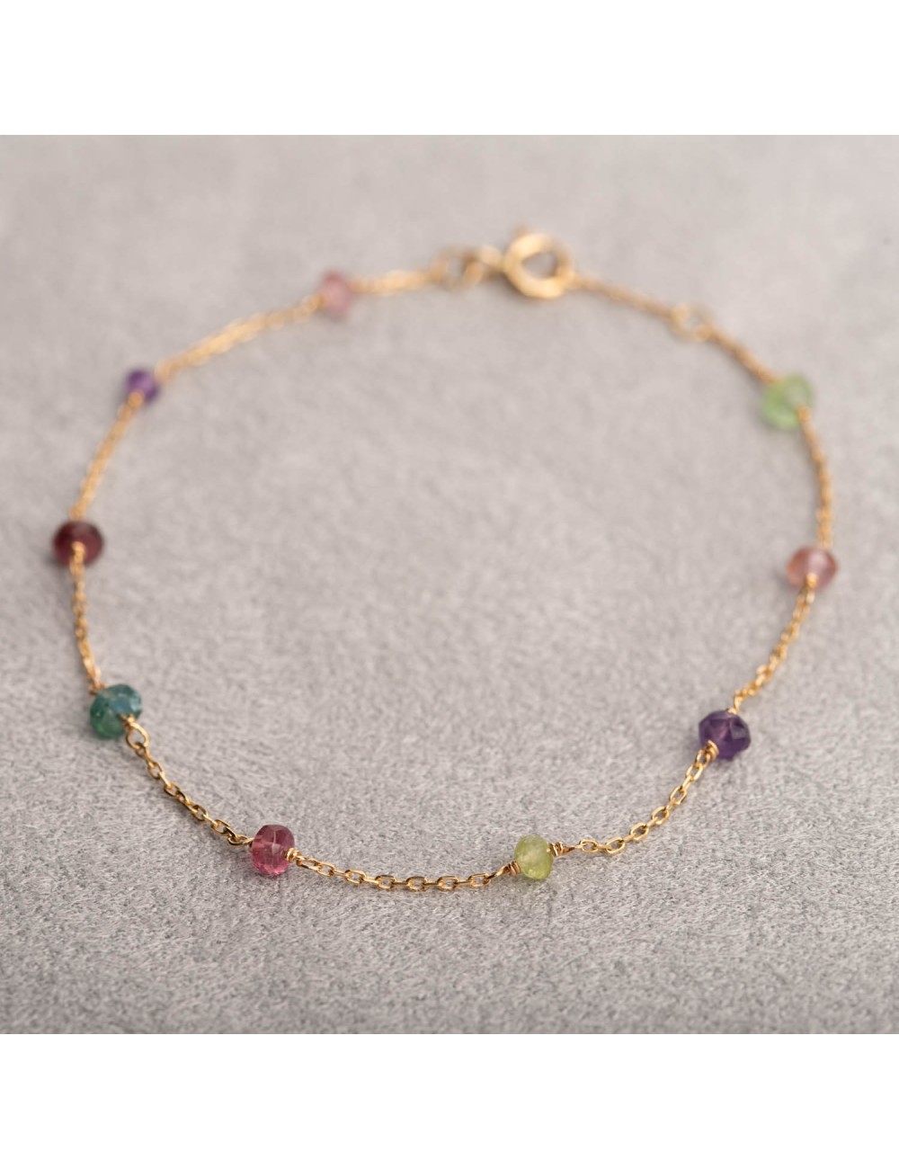 Bracelet de pierres fines - Or Jaune 18 Carats