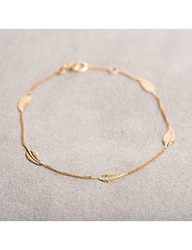Bracelets souffle de cinq plumes d'Or - Or Jaune 18 Carats