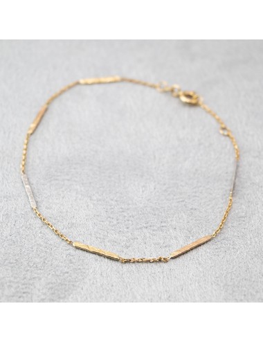 Bracelet tricolore grungé - Or 750 millièmes (18 carats)