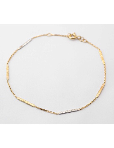Bracelet tricolore grungé - Or 750 millièmes (18 carats)