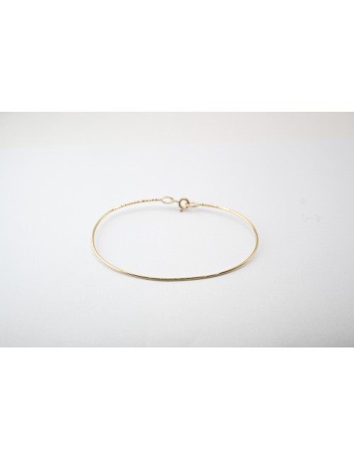 Bracelet ovale rigide - Or Jaune 750 millièmes (18 carats)