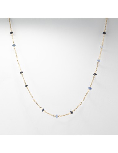 Collier orné de 16 saphirs - Or Jaune 750 millièmes (18 carats)