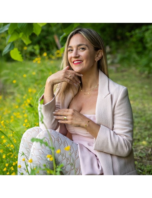Grande bague d’or froissée satinée - Or jaune ou blanc 375 millièmes (9 carats)