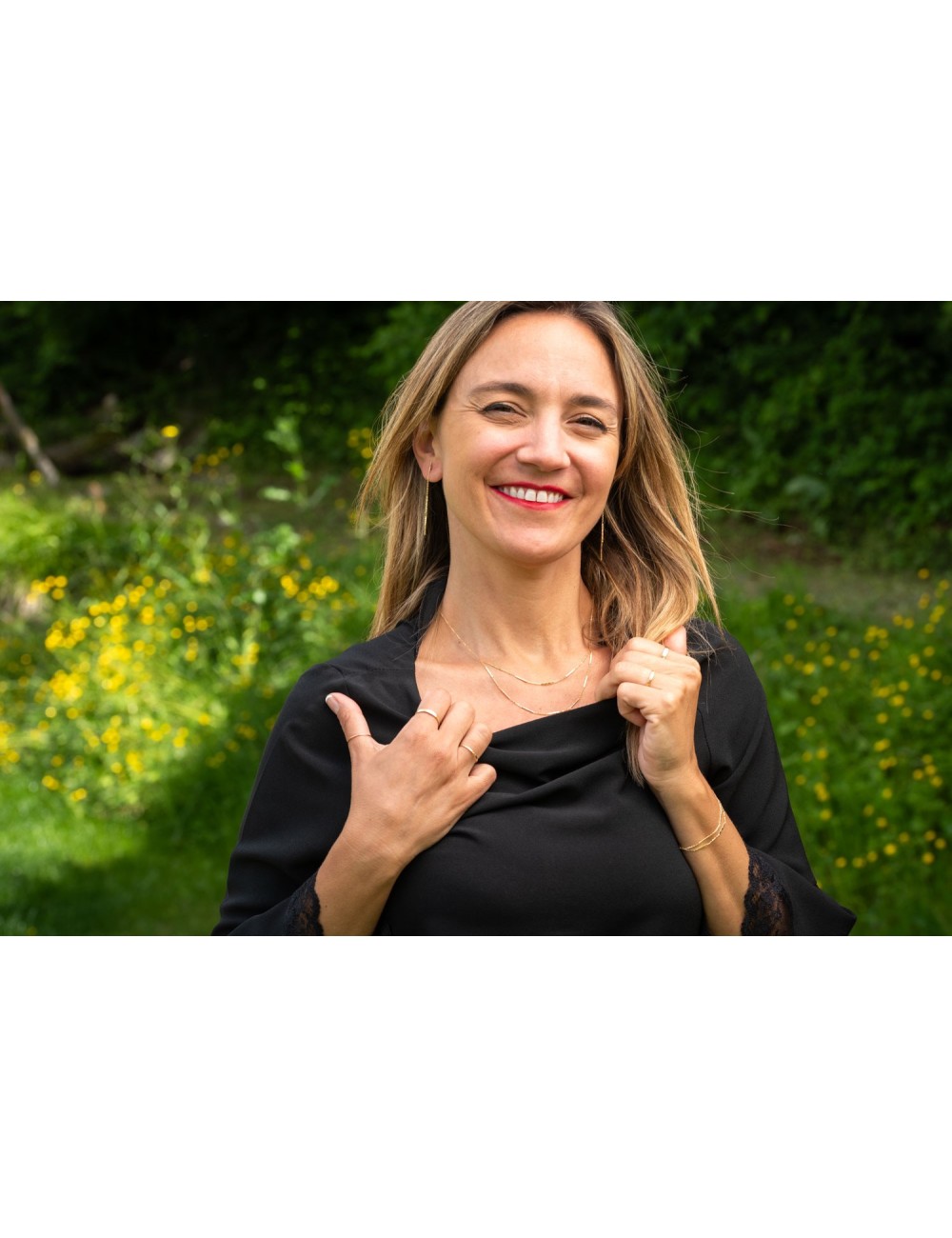 Alliance fragment brut grungé petit modèle - Or jaune ou blanc 375 millièmes (9 carats)