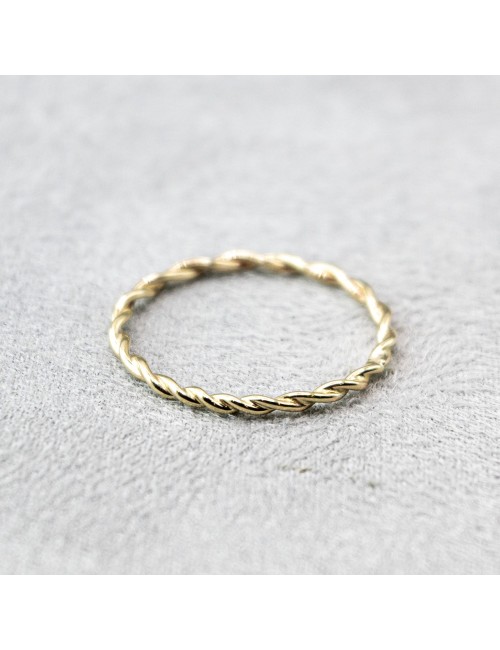 Bague spirale d’Or - Or jaune ou blanc 375 millièmes (9 carats)